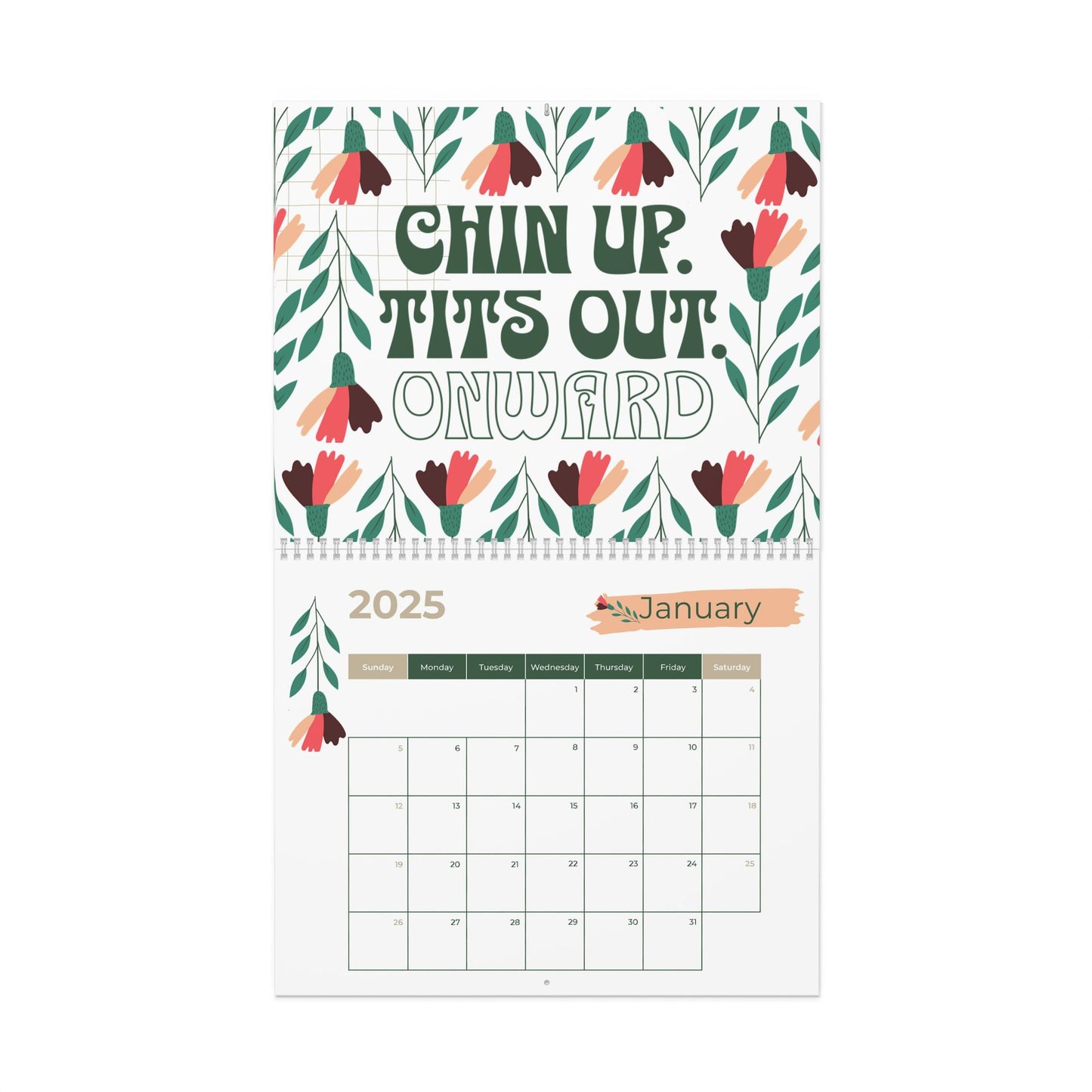 Wall Calendar Swear Affirmations