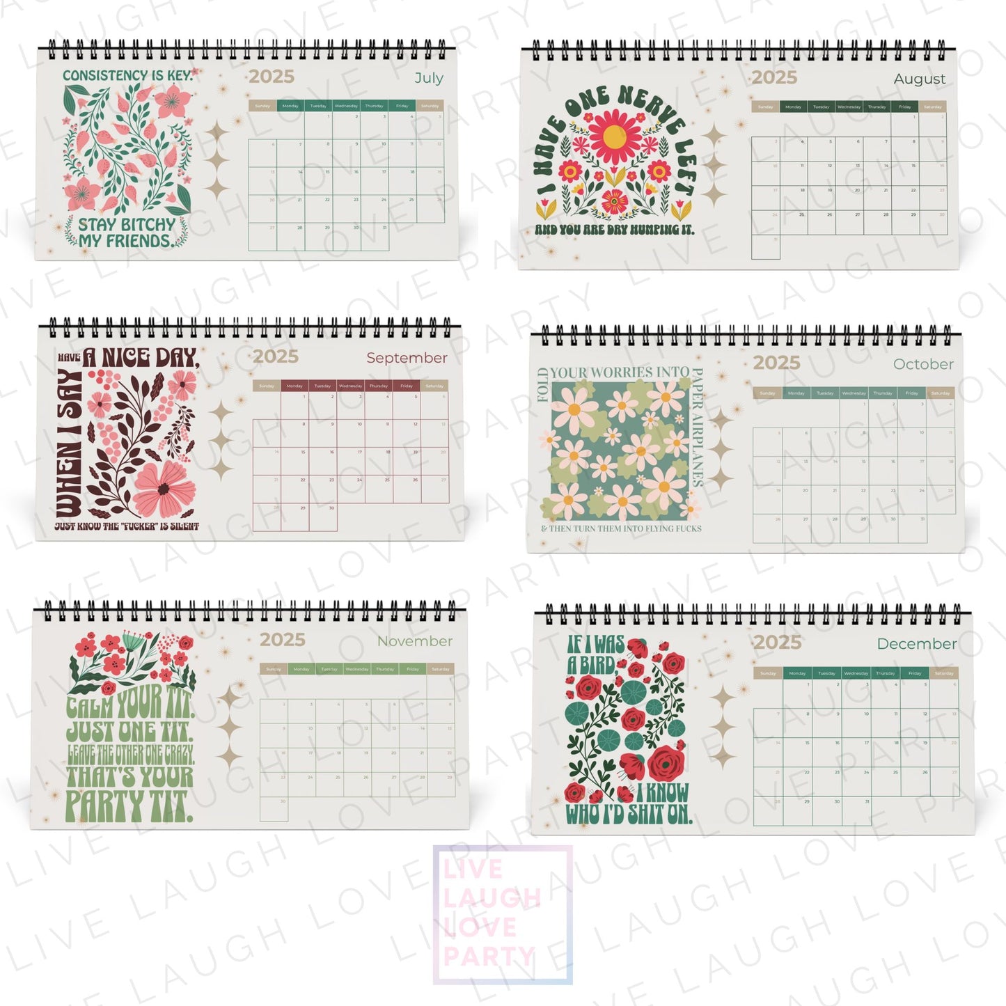 2025 Desk Calendar Full of Funny Sh*t