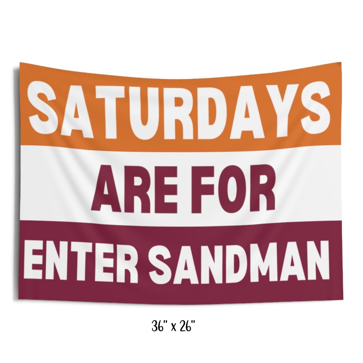 Tech Football Flag, College Dorm Flags, House Flag, Tech Football, Sandman, Virginia, Enter Sandman, Tech Gifts, VA Tech, College Football