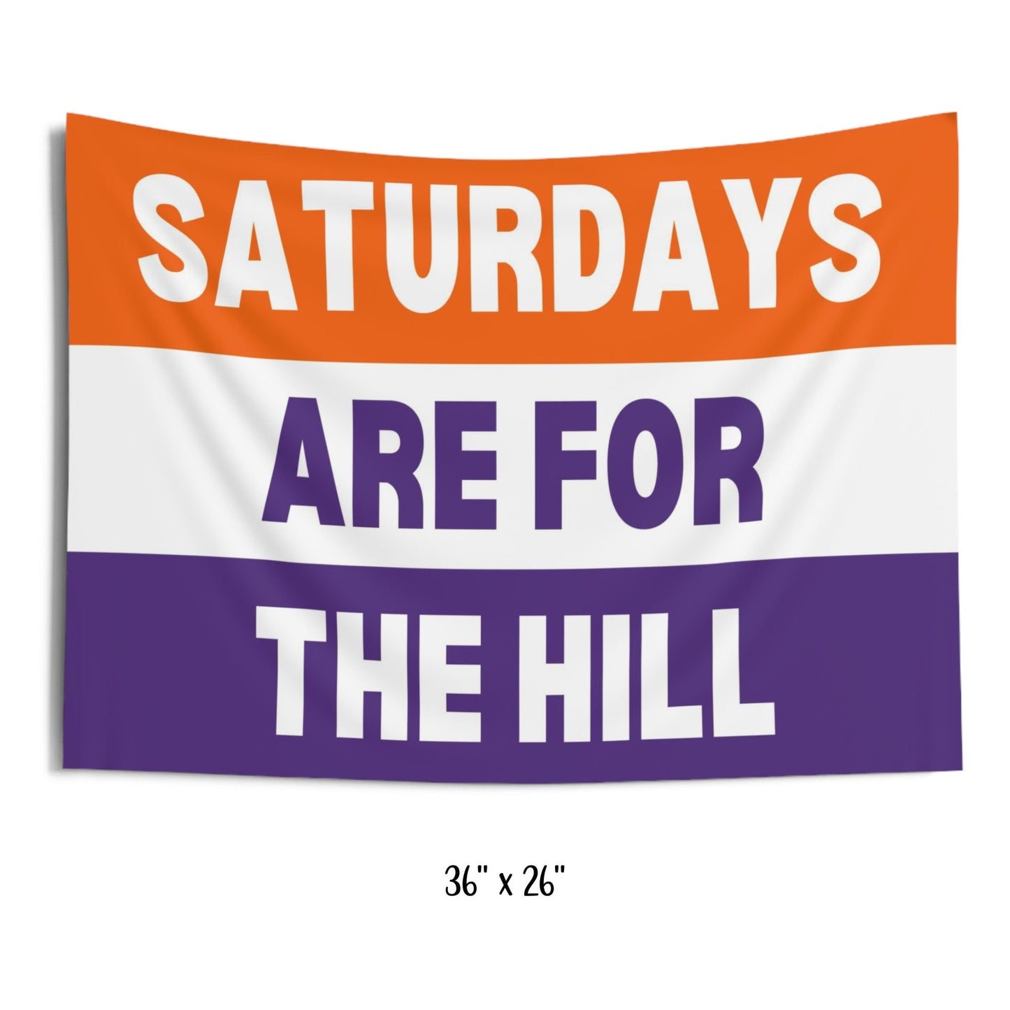 Clemson Wall Tapestry, Tigers, Sports Team Wall Art, Dorm Decor Boys, College Football, College Dorm Flags, The Sports Fan, Gifts for Son