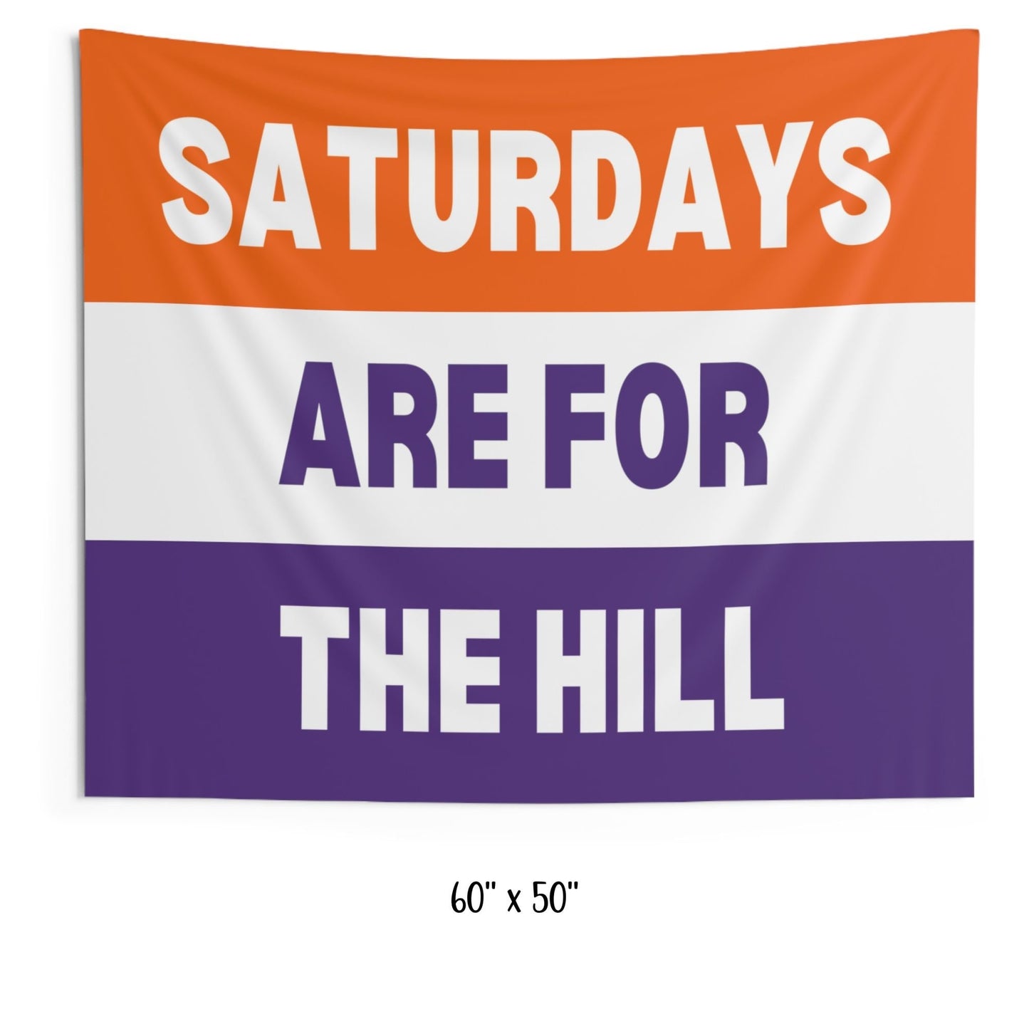 Clemson Wall Tapestry, Tigers, Sports Team Wall Art, Dorm Decor Boys, College Football, College Dorm Flags, The Sports Fan, Gifts for Son
