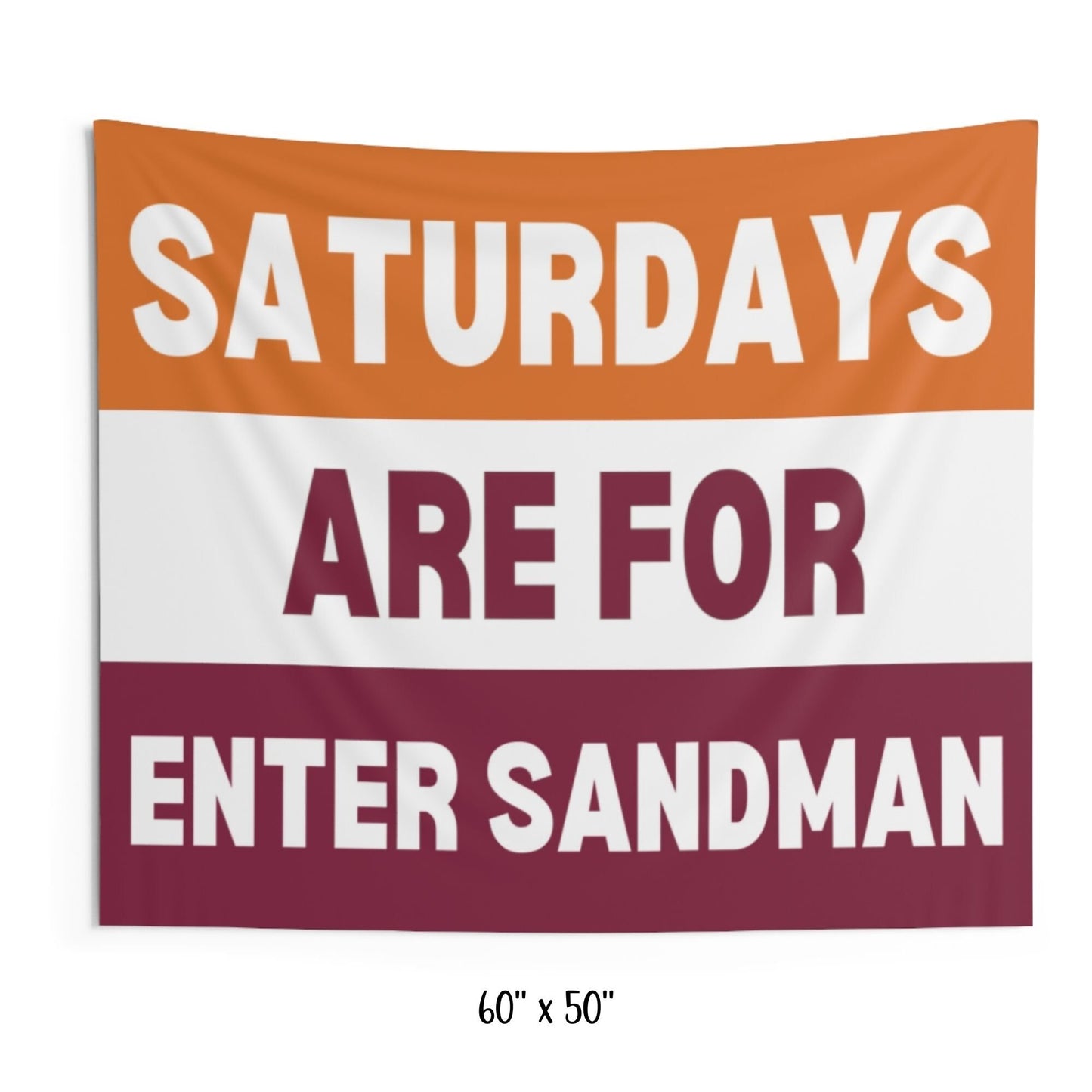 Tech Football Flag, College Dorm Flags, House Flag, Tech Football, Sandman, Virginia, Enter Sandman, Tech Gifts, VA Tech, College Football