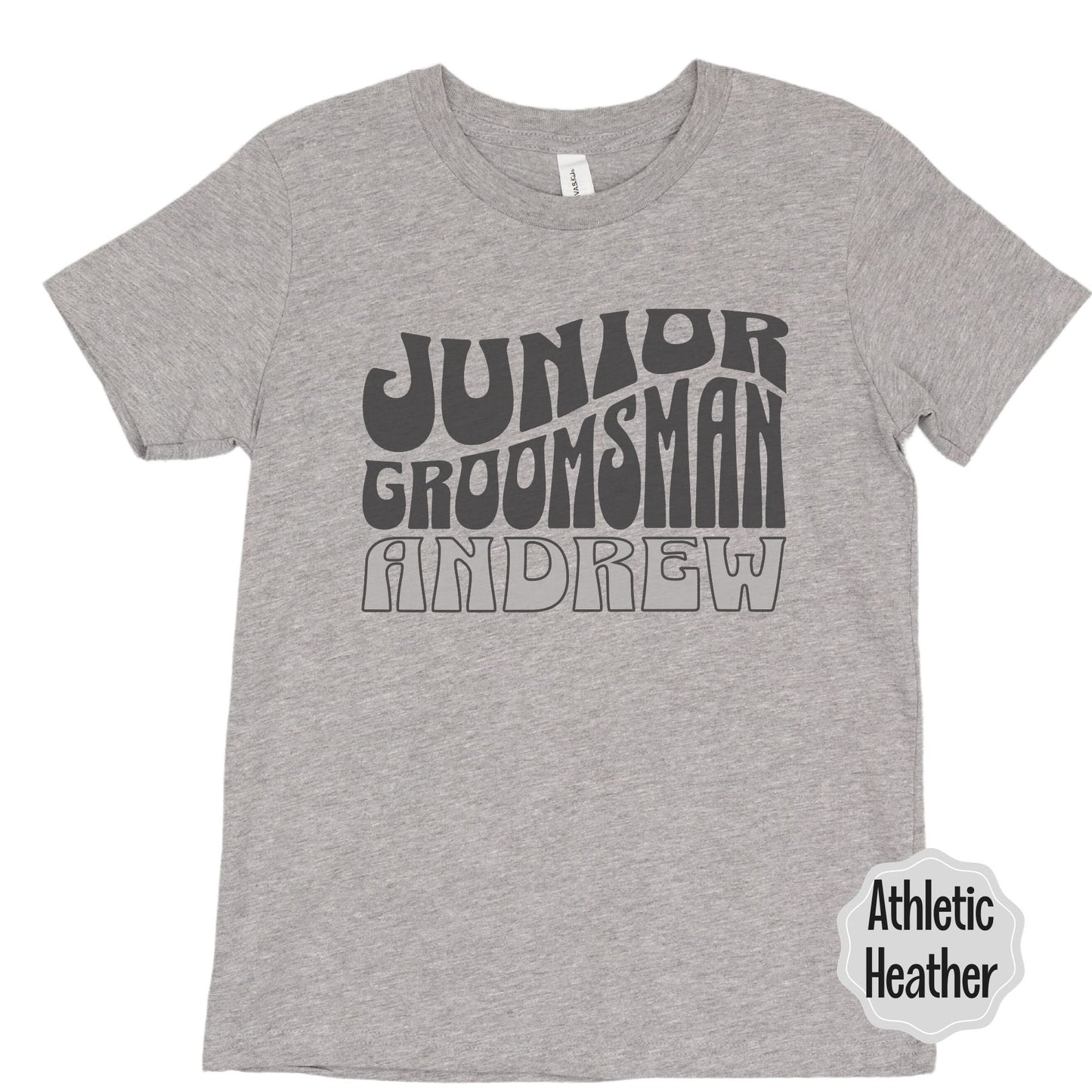 Cool Vibes Jr Groomsman Personalized Tee