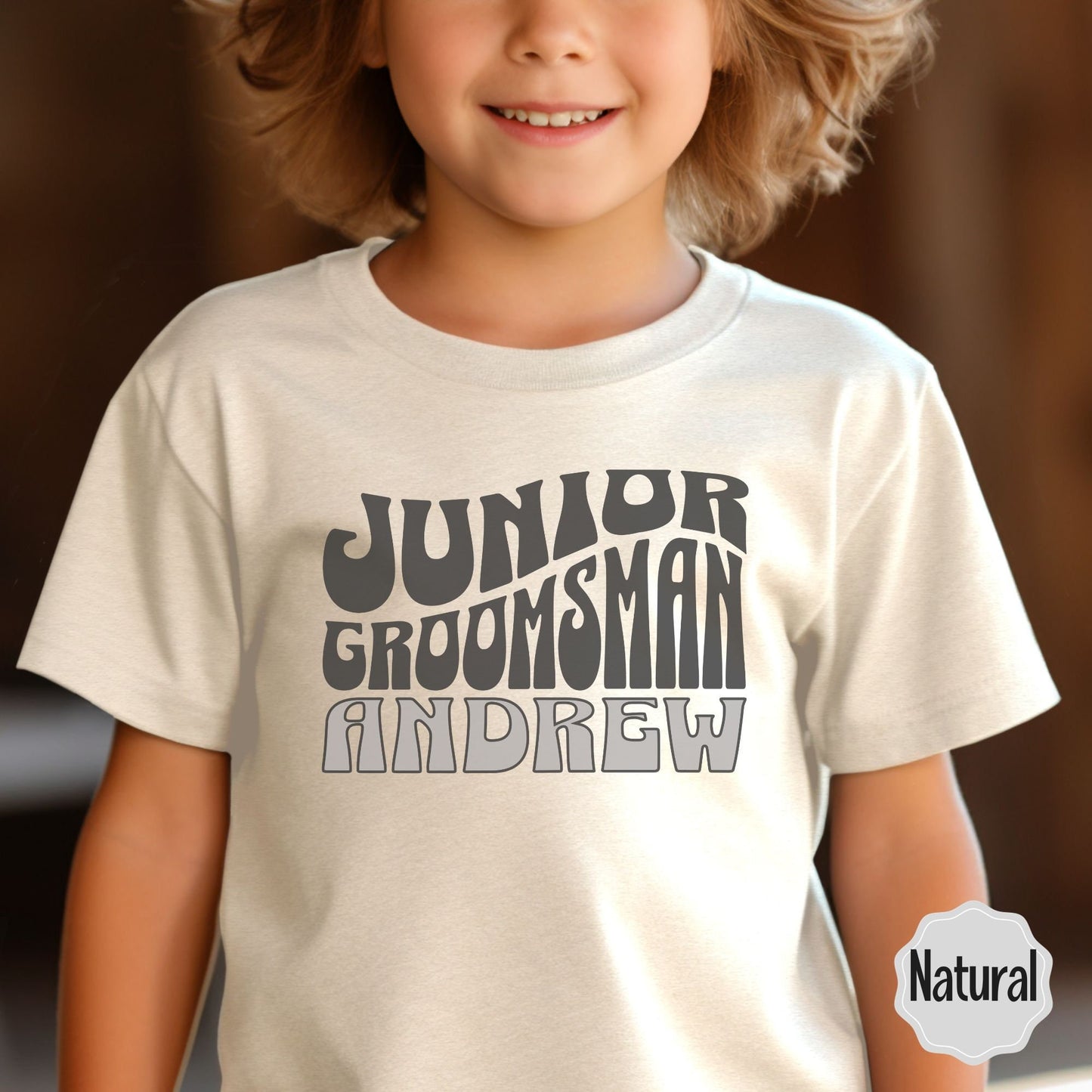 Cool Vibes Jr Groomsman Personalized Tee